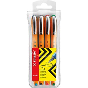 Tintenroller STABILO® bionic® worker, 4er-Set Tintenroller STABILO® bionic® worker, 4er-Set