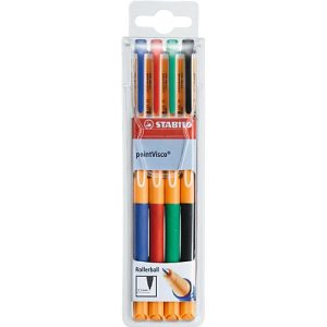Tintenroller STABILO® PointVisco®, 4er-Mix Tintenroller STABILO® PointVisco®, 4er-Mix