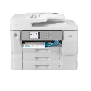 Tintenstrahl Multifunktionsdrucker Brother MFC-J6957DW, 4 in 1,USB/LAN/WLAN, Auto-Duplex/Mobildruck/NFC, 3 Papierkassetten, bis A3, mit CMYK-Patronen Tintenstrahl Multifunktionsdrucker Brother MFC-J6957DW, 4 in 1,USB/LAN/WLAN, Auto-Duplex/Mobildruck/NFC, 3 Papierkassetten, bis A3, mit CMYK-Patronen