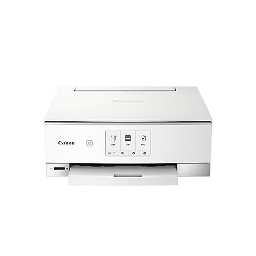 Tintenstrahl-Multifunktionsdrucker Canon PIXMA TS8351a, 3-in-1, USB/WLAN/SD, Auto-Duplex/Mobildruck,bis A4, inkl. 6 ChromaLife-Tintentanks, weiß
