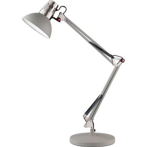 Tischleuchte Pit – Flexibel und individuell, grau matt Tischleuchte Pit – Flexibel und individuell, grau matt