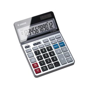 Tischrechner Canon TS-1200TSC, 12-stellige & klappbare LCD-Anzeige, mit Währungsumrechnung, Solar- & Batteriebetrieb, Kunststoff & Metall, silber Tischrechner Canon TS-1200TSC, 12-stellige & klappbare LCD-Anzeige, mit Währungsumrechnung, Solar- & Batteriebetrieb, Kunststoff & Metall, silber