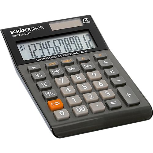 Tischrechner CD-2739-12RP, 12-stelliges LC-Display, Prüf- und Korrekturfunktion