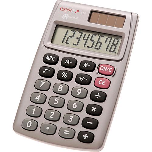 Tischrechner Genie 510, mit 8-stelligem Display, Solar- und Batteriebetrieb