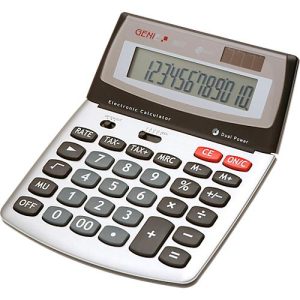 Tischrechner Genie 560 T, mit 12-stelligem Jumbo-Display, Solar- & Batteriebetrieb Tischrechner Genie 560 T, mit 12-stelligem Jumbo-Display, Solar- & Batteriebetrieb