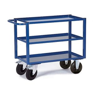 Tischwagen, 3 Ladeflächen/Blechwannen, 995 x 695 mm, Tragkraft 400 kg Tischwagen, 3 Ladeflächen/Blechwannen, 995 x 695 mm, Tragkraft 400 kg