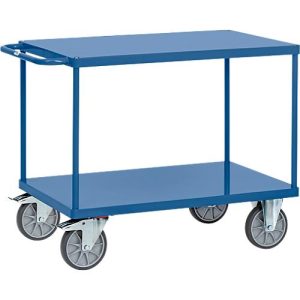 Tischwagen mit Stahlblech-Plattformen, L 1197 x B 709 x H 900 mm Tischwagen mit Stahlblech-Plattformen, L 1197 x B 709 x H 900 mm