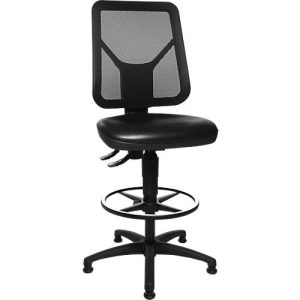 Topstar Arbeitsdrehstuhl TEC 80 mit Gleiter und Fußring, schwarz Topstar Arbeitsdrehstuhl TEC 80 mit Gleiter und Fußring, schwarz