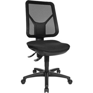 Topstar Bürostuhl ERGO NETZ, Permanentkontakt, ohne Armlehnen, Netz-Rückenlehne, Bandscheibensitz, schwarz Topstar Bürostuhl ERGO NETZ, Permanentkontakt, ohne Armlehnen, Netz-Rückenlehne, Bandscheibensitz, schwarz