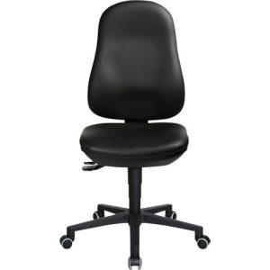 TOPSTAR Bürostuhl POINT 70, Hartbodenrollen, Höhen- und neigungsverstellbar, Permanentkontakt, Lendenwirbelunterstützung, Kunstleder, schwarz TOPSTAR Bürostuhl POINT 70, Hartbodenrollen, Höhen- und neigungsverstellbar, Permanentkontakt, Lendenwirbelunterstützung, Kunstleder, schwarz