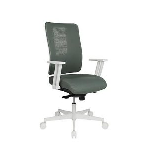 Topstar Bürostuhl Sitness Life 50, mit Armlehnen, 3D-Synchronmechanik, Muldensitz, Netzrücken, graugrün/weiß Topstar Bürostuhl Sitness Life 50, mit Armlehnen, 3D-Synchronmechanik, Muldensitz, Netzrücken, graugrün/weiß