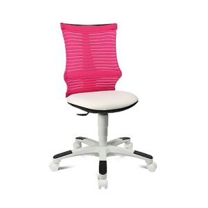 Topstar Kinderdrehstuhl S´neaker, ohne Armlehnen, Muldensitz, 3D-Netz-Rückenlehne, rosa/weiß Topstar Kinderdrehstuhl S´neaker, ohne Armlehnen, Muldensitz, 3D-Netz-Rückenlehne, rosa/weiß