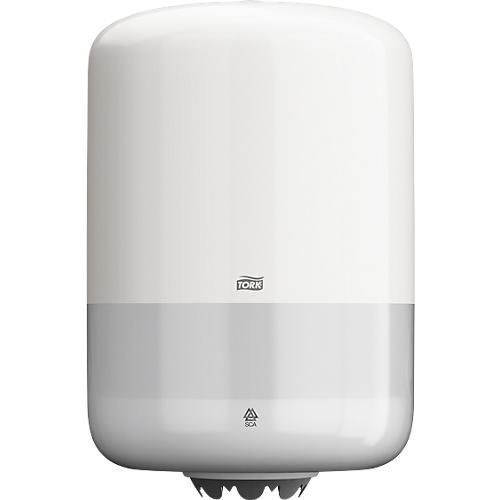 Tork® Toilettenpapierspender 559000, Innenabrollung, hohes Fassugsvermögen, Verriegelungsmechanismus, Kunststoff, weiß