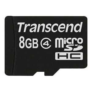 Transcend – Flash-Speicherkarte – 8 GB – Class 4 – microSDHC Transcend – Flash-Speicherkarte – 8 GB – Class 4 – microSDHC