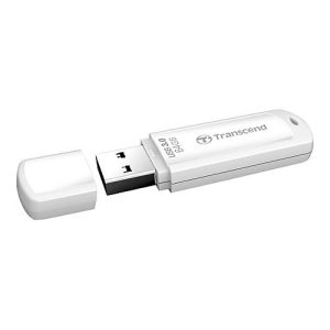 Transcend JetFlash 730 – USB-Flash-Laufwerk – 64 GB – USB 3.0 – weiß