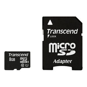 Transcend Premium – Flash-Speicherkarte (microSDHC/SD-Adapter inbegriffen) – 8 GB – UHS Class 1 / Class10 – 300x – microSDHC UHS-I