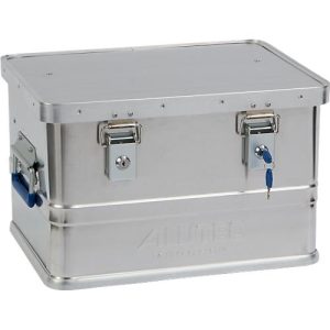 Transportbox Alutec CLASSIC 30, Aluminium, 30 l, L 430 x B 335 x H 270 mm, Zylinderschlösser Transportbox Alutec CLASSIC 30, Aluminium, 30 l, L 430 x B 335 x H 270 mm, Zylinderschlösser