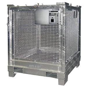 Transportbox BAUER STB 1000, Stahlblech, feuerverzinkt, abschließbar, B 1200 x T 1000 x H 1235 mm Transportbox BAUER STB 1000, Stahlblech, feuerverzinkt, abschließbar, B 1200 x T 1000 x H 1235 mm