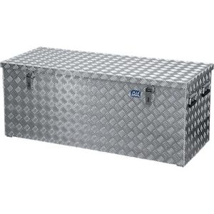 Transportkiste, Aluminium-Riffelblech mit Gasdruckdämpfer, 312 l Transportkiste, Aluminium-Riffelblech mit Gasdruckdämpfer, 312 l