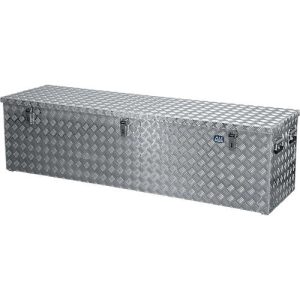 Transportkiste, Aluminium-Riffelblech mit Gasdruckdämpfer, 470 l Transportkiste, Aluminium-Riffelblech mit Gasdruckdämpfer, 470 l