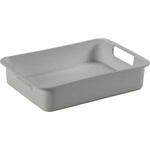 Tray Sunware®, Größe M, für Sigma Home Box mit Volumen 24 l & 32l, L 340 x B 221 x H 68 mm, Recycling-Polypropylen, hellgrau Tray Sunware®, Größe M, für Sigma Home Box mit Volumen 24 l & 32l, L 340 x B 221 x H 68 mm, Recycling-Polypropylen, hellgrau
