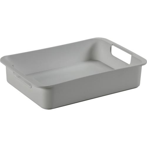 Tray Sunware®, Größe M, für Sigma Home Box mit Volumen 24 l & 32l, L 340 x B 221 x H 68 mm, Recycling-Polypropylen, hellgrau