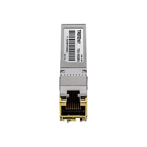 TRENDnet TEG 10GBRJ - SFP+-Transceiver-Modul - 10GbE, 5GbE, 2.5GbE - 1000Base-T, 10GBase-T, 2.5GBase-T, 5GBase-T - RJ-45 - bis zu 100 m