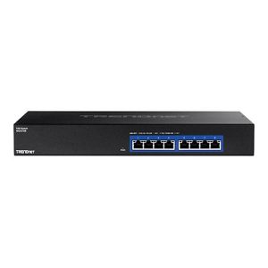 TRENDnet TEG S708 – Switch – 8 x 100/1000/2.5G/5G/10GBase-T – Desktop, an Rack montierbar – TAA-konform