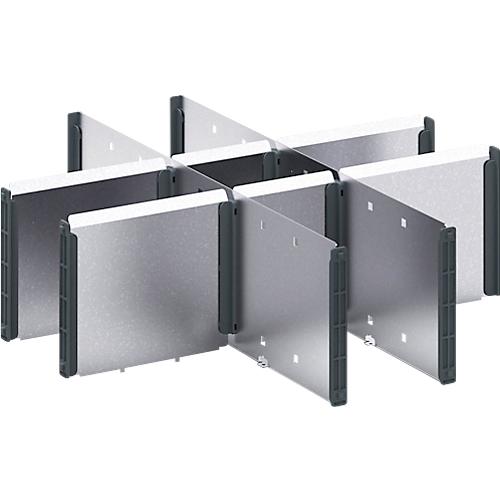Trennwände bott verso, für Schubladen, für Fronthöhe 175 mm, B 525 x T 550 x H 30 mm, Stahlblech
