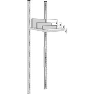 Trennwand, freistehend, für Regaltiefe 800 mm, H 100 mm Trennwand, freistehend, für Regaltiefe 800 mm, H 100 mm