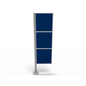 Trennwand Silent Office, 3 Elemente, H 2000 mm, blau Trennwand Silent Office, 3 Elemente, H 2000 mm, blau