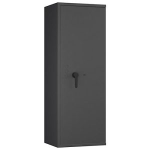 Tresor Lyra 14, Klasse 0 nach EN 1143-1, 165 l, Türanschlag rechts, Doppelbartschloss, 3 Fachböden, B 500 x T 420 x H 1400 mm, graphitgrau RAL 7024