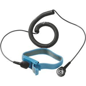 Treston ESD-Textil-Armband mit Spiralkabel, 1 Megaohm Widerstand Treston ESD-Textil-Armband mit Spiralkabel, 1 Megaohm Widerstand