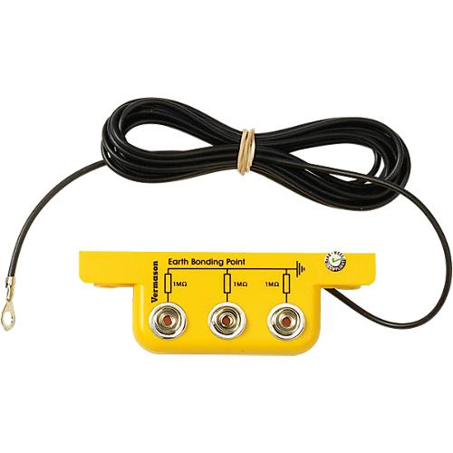 Treston QuatreX ESD-Erdungsanschlussbox, 3 Drucktaster, 3 Anschlüsse, 1 Megaohm