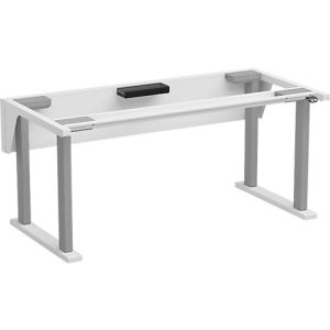 Treston QuatreX Gestell, elektrisch verstellbar, bis 300 kg, B 1225 x T 900 mm, lichtgrau RAL 7035 Treston QuatreX Gestell, elektrisch verstellbar, bis 300 kg, B 1225 x T 900 mm, lichtgrau RAL 7035