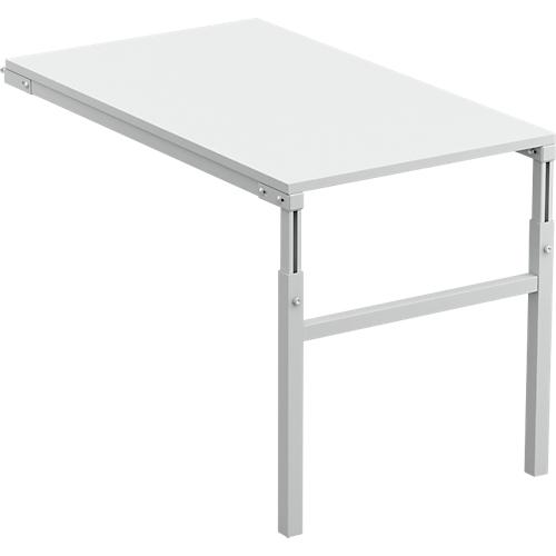 Treston Winkelanbautisch TP 712K ESD, für Treston Arbeitstische Serie TP & TPH, ESD-leitfähig, B 1200 x T 700 mm
