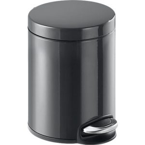 Treteimer Metall rund, Soft Close, 5 Liter, anthrazit Treteimer Metall rund, Soft Close, 5 Liter, anthrazit