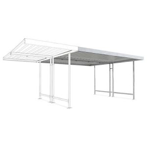 Überdachungssystem Modell Leipzig, doppelseitig, Anbaueinheit, B 4300 mm, verzinkt Überdachungssystem Modell Leipzig, doppelseitig, Anbaueinheit, B 4300 mm, verzinkt
