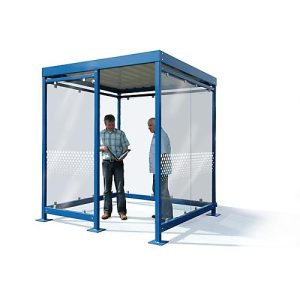 Überdachungssystem WSM Köln K2 c/b, B 2165 x T 2165 x H 2510 mm, Bausatz, enzianblau RAL 5010 Überdachungssystem WSM Köln K2 c/b, B 2165 x T 2165 x H 2510 mm, Bausatz, enzianblau RAL 5010