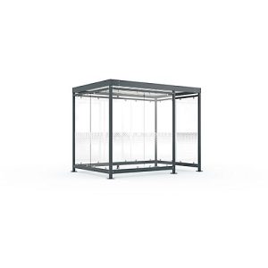Überdachungssystem WSM Köln K3 d/b, B 3180 x T 2165 x H 2510 mm, Bausatz, anthrazitgrau RAL 7016 Überdachungssystem WSM Köln K3 d/b, B 3180 x T 2165 x H 2510 mm, Bausatz, anthrazitgrau RAL 7016