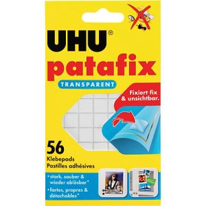 UHU patafix Klebepads, transparent, 56 Stück UHU patafix Klebepads, transparent, 56 Stück