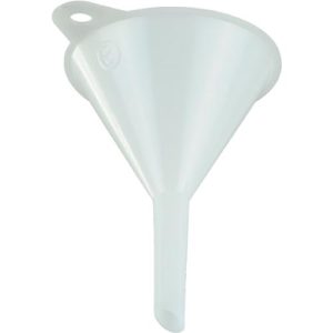 Universaltrichter, Ø 80 mm, Polyethylen (HDPE), lebensmittelecht, mit Öse und Entlüftungsrippen Universaltrichter, Ø 80 mm, Polyethylen (HDPE), lebensmittelecht, mit Öse und Entlüftungsrippen
