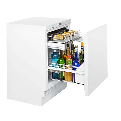 Unterbau-Flaschenkühlschrank KM 141 FL, für Flaschen bis 1,5 l, B 600 x T 600 x H 820-880 mm