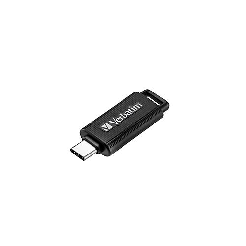 USB-C-Stick Verbatim Store 'n' Go, 64 GB, Retractable Typ-C, 100MB/s Lesegeschwindigkeit & 20 MB/s Schreibgeschwindigkeit, schwarz
