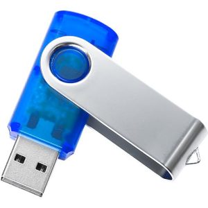 USB-Stick Metall-Semi, mit Metallbügel, blau-transparent, 16 GB USB-Stick Metall-Semi, mit Metallbügel, blau-transparent, 16 GB