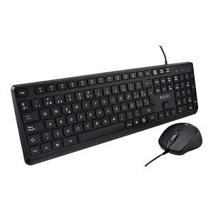 V7 CKU350ES – Tastatur-und-Maus-Set – USB – QWERTY – Spanisch – Schwarz V7 CKU350ES – Tastatur-und-Maus-Set – USB – QWERTY – Spanisch – Schwarz