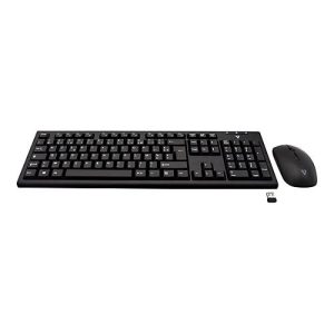 V7 CKW200ES – Tastatur-und-Maus-Set – Spanisch – Schwarz V7 CKW200ES – Tastatur-und-Maus-Set – Spanisch – Schwarz