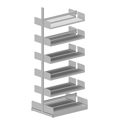 Variabo Freiarmregal, Anbaufeld, doppelseitig, 250 mm Fachtiefe, 1000 x 2500 mm