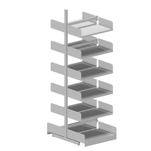 Variabo Freiarmregal, Anbaufeld, doppelseitig, 400 mm Fachtiefe, 750 x 2500 mm Variabo Freiarmregal, Anbaufeld, doppelseitig, 400 mm Fachtiefe, 750 x 2500 mm