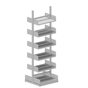 Variabo Freiarmregal, Grundfeld, doppelseitig, 250 mm Fachtiefe, 750 x 2500 mm Variabo Freiarmregal, Grundfeld, doppelseitig, 250 mm Fachtiefe, 750 x 2500 mm